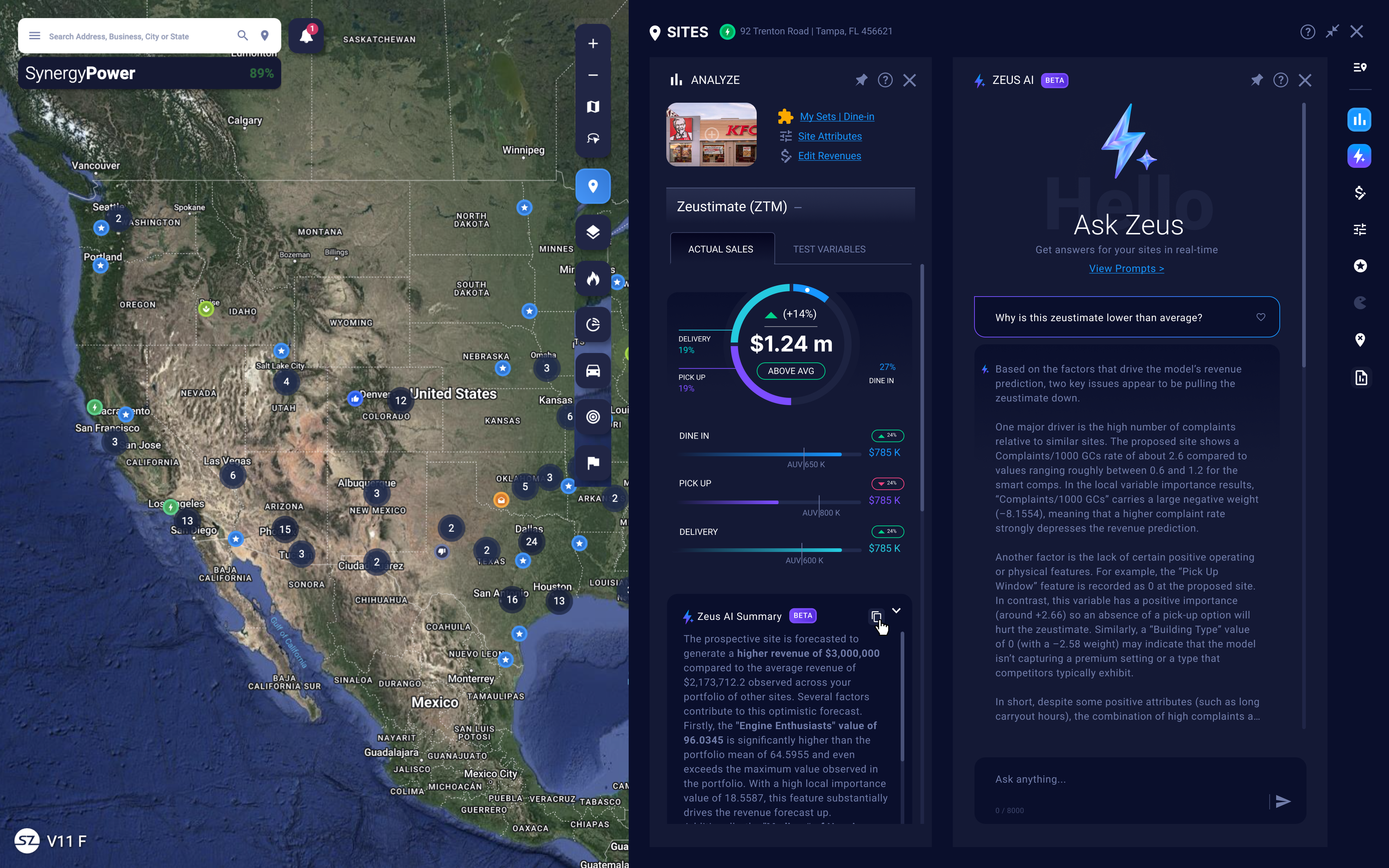 Zeus AI Interface